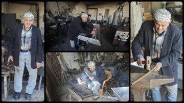 Ali Usta 57 yıldır demir dövüyor