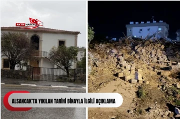 Alsancak&rsquo;ta yıkılan tarihi binayla ilgili a&ccedil;ıklama...