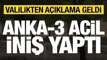ANKA-3 acil iniş gerçekleştirdi