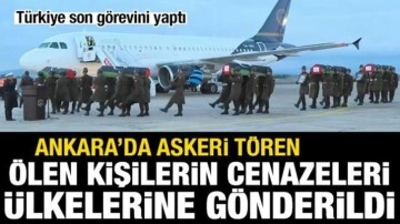 Ankara'da &ouml;len Libya heyetinin cenazeleri &uuml;lkelerine g&ouml;nderildi