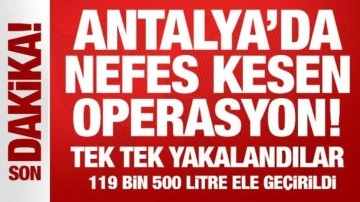 Antalya'da nefes kesen operasyon! 7 şüpheli yakalandı