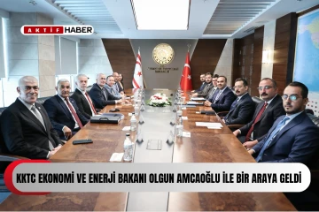  Bakan Kacır, KKTC Ekonomi ve Enerji Bakanı Olgun Amcaoğlu ile bir araya geldi...