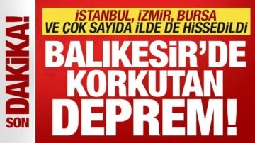 Balıkesir'de, İstanbul'da da hissedilen 5,1 b&uuml;y&uuml;kl&uuml;ğ&uuml;nde deprem meydana geldi