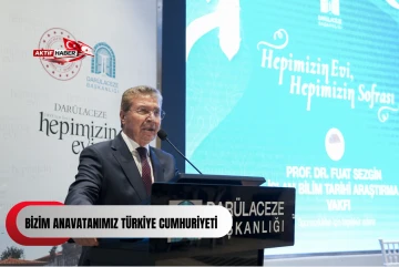  Başbakan &Uuml;stel, İstanbul'da d&uuml;zenlenen Fuat Sezgin İslam Bilim Tarihi Araştırmaları Vakfı M&uuml;tevelli Heyeti Toplantısı'nda konuştu