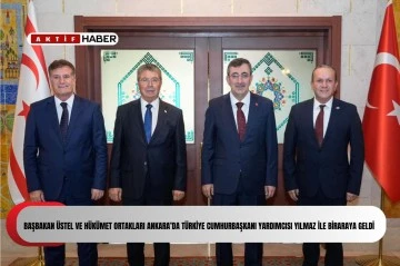 Başbakan Üstel ve hükümet ortakları Ankara’da Türkiye Cumhurbaşkanı Yardımcısı Yılmaz ile biraraya geldi