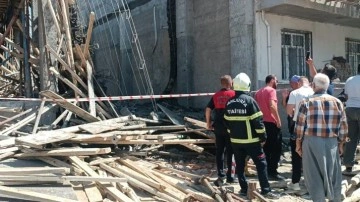 Beton dökme sırasında dehşeti yaşadılar! İnşaat çöktü, 7 kişi yaralandı