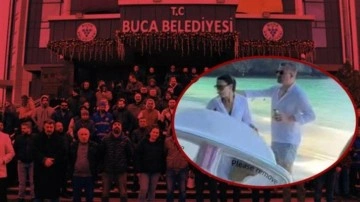 Buca'da &uuml;st &uuml;ste skandal: Eylem sırasında tatile gitme nedenini a&ccedil;ıkladı: Gayet insani...