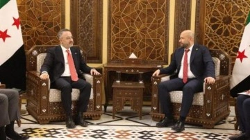 B&uuml;y&uuml;kel&ccedil;i Yılmaz'dan Suriye Acil Durum Bakanlığı'na ziyaret