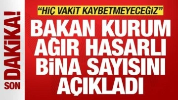 Çanakkale'de orman yangını: Bakan Kurum, ağır hasarlı bina sayısını açıkladı