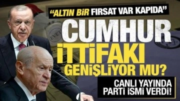Cumhur İttifakı'na sürpriz parti! Canlı yayında açıkladı: Altın bir fırsat var kapıda