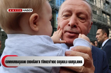  Cumhurbaşkanı Erdoğan’a Türkevi’nde coşkulu karşılama