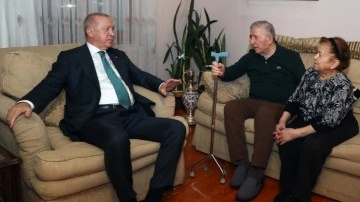 Cumhurbaşkanı Erdoğan'dan eski TBMM Başkanı Toptan'a ziyaret