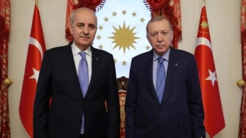 Cumhurbaşkanı Erdoğan, Meclis Başkanı Kurtulmuş'u kabul etti