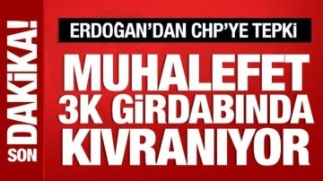 Cumhurbaşkanı Erdoğan: Muhalefet 3K girdabında kıvranıyor