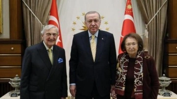 Cumhurbaşkanı Erdoğan, Rahmi Ko&ccedil; ve Semahat Arsel'i kabul etti