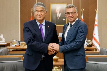 Cumhurbaşkanı Erhürman TÜRKSOY Genel Sekreteri Raev’i kabul etti