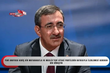 Cumhurbaşkanı Yardımcısı Yılmaz: "Yeni anayasa geniş bir mutabakatla ve Meclis'teki siyasi partilerin katkısıyla ilerlemesi gereken bir s&uuml;re&ccedil;tir"