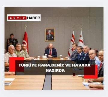 Cumhurbaşkanlığında güvenlik toplantısı gerçekleştirildi.