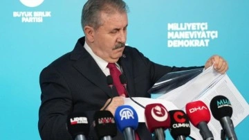 Destici, DEM Parti'nin raporunu yırtıp attı: Sevr hayallerini diriltme girişimi