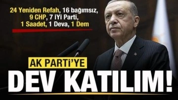 Dev katılım! 24 Yeniden Refah, 16 bağımsız, 9 CHP, 7 İYİ Parti, 1 Saadet, 1 Deva, 1 Dem