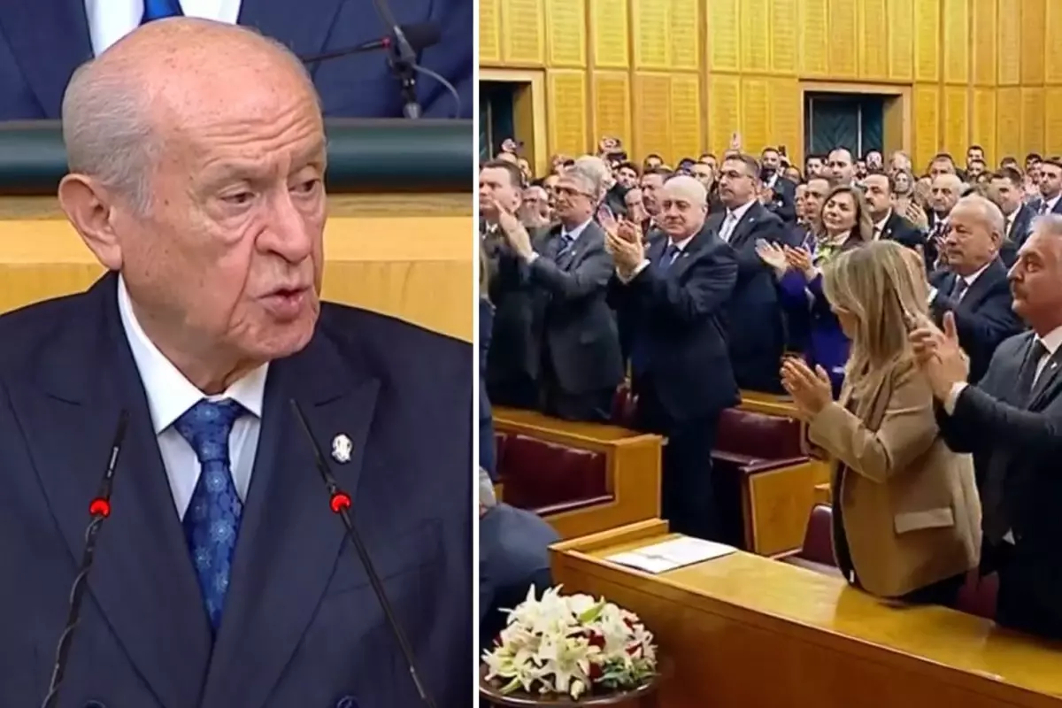 Devlet Bahçeli ''Darağacı'' dedi, parti grubu ayağa kalktı