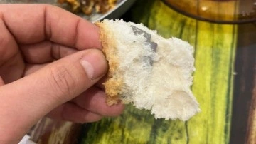 Ekmeğin i&ccedil;inden &ccedil;ıkanı g&ouml;r&uuml;nce şoke oldu