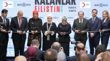 Emine Erdoğan: Filistin'de tek bir &ccedil;i&ccedil;ek bile solsa mutlaka sanata konu olmalıdır