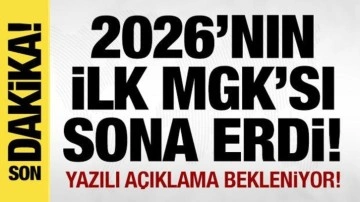 Erdoğan başkanlığındaki MGK sona erdi!