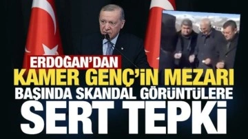 Erdoğan'dan &Ouml;zg&uuml;r &Ouml;zel'in mezarlıktaki rakılı g&ouml;r&uuml;nt&uuml;lerine sert tepki