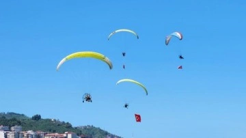 Giresun'da paramotor kazası: Denize düştü