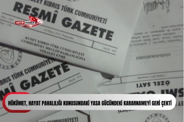  H&uuml;k&uuml;met, hayat pahalılığı konusundaki Yasa G&uuml;c&uuml;ndeki Kararnameyi geri &ccedil;ekti