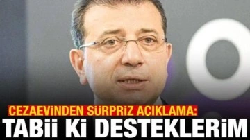 İmamoğlu'ndan cumhurbaşkanlığı adaylığı açıklaması: Desteklerim
