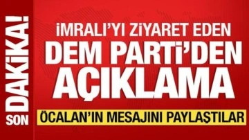 İmralı'yı ziyaret eden DEM Parti'den açıklama