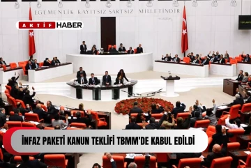 İnfaz paketi kanun teklifi TBMM'de kabul edildi...