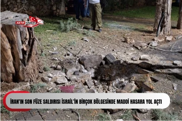  İran&rsquo;ın son f&uuml;ze saldırısı İsrail&rsquo;in bir&ccedil;ok b&ouml;lgesinde maddi hasara yol a&ccedil;tı