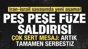 İran-İsrail savaşında yeni aşama! Füzeler peş peşe ateşlendi: Artık tamamen serbestiz