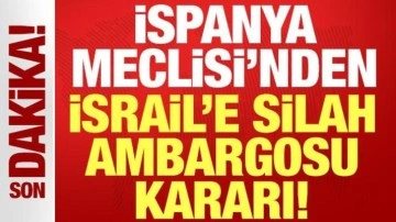 İspanya Meclisi'nden İsrail'e silah ambargosu kararı: Her türlü kaynağı yasaklama önerisi