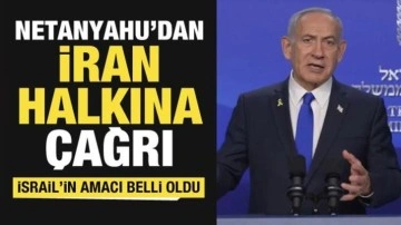 İsrail'in hedefi belli oldu! Netanyahu, İranlıları rejime karşı ayaklanmaya çağırdı
