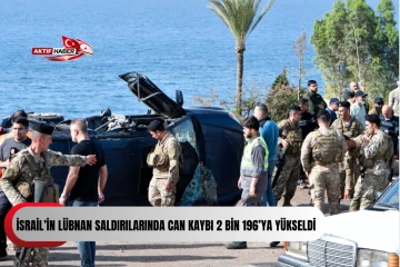 İsrail’in Lübnan saldırılarında can kaybı 2 bin 196’ya yükseldi...