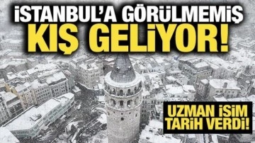 İstanbul'a g&ouml;r&uuml;lmeyen kış geliyor: Uzman isim tarih vererek duyurdu!