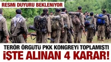 İşte terör örgütü PKK'nın aldığı 4 karar! Kongre toplanmıştı