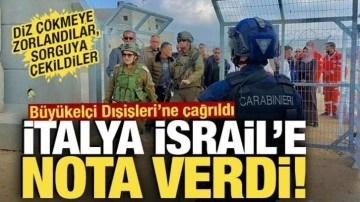 İtalya İsrail'e nota verdi! B&uuml;y&uuml;kel&ccedil;i Dışişleri'ne &ccedil;ağrıldı