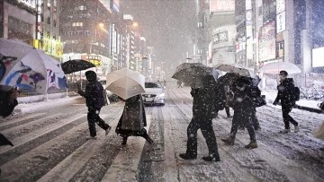  Japonya'da şiddetli kış şartlarından kaynaklanan can kayıplarının sayısı 35'e &ccedil;ıktı