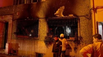 Kadık&ouml;y'de yangın: 1'i ağır 8 kişi yaralandı