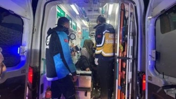 Karlı yollar aşıldı, hasta kadın kurtarıldı