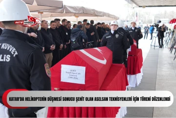 Katar'da helikopterin d&uuml;şmesi sonucu şehit olan ASELSAN teknisyenleri i&ccedil;in t&ouml;reni d&uuml;zenlendi