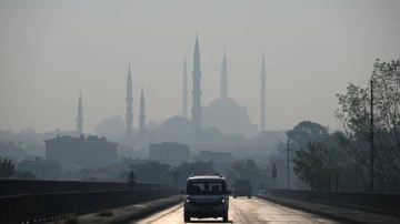 Komşu'daki yangın, Edirne'yi kararttı! Kentte görüş mesafesi düştü...