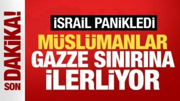 Konvoylar Gazze sınırına akın ediyor! İsrail panikledi