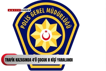  Lefkoşa’da meydana gelen trafik kazasında 4'ü çocuk 8 kişi yaralandı