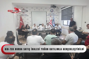 KIB-TEK HURDA SATIŞ İHALESİ YOĞUN KATILIMLA GER&Ccedil;EKLEŞTİRİLDİ